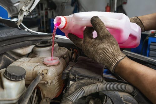 Coolant deals in engine