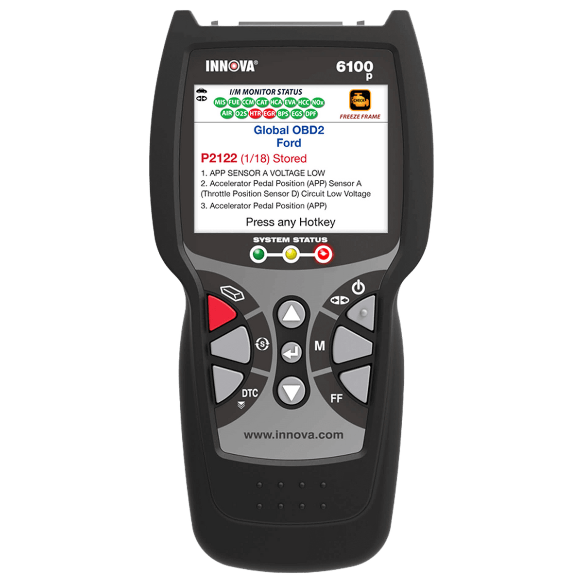 Innova 6100P OBD2 Diagnostic Tool with ABS & SRS Features Innova